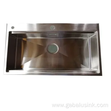 Excellent Hotel Stainless Handmade Single Bowl Kitchen Sink